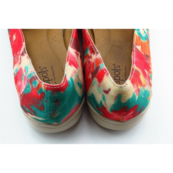 Softspots Size 7.5 M Multicolor Almond Toe flats Fabric Women - Picture 5 of 7